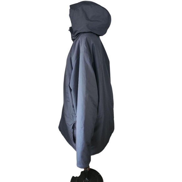 Lands' End Squall Polartec Hooded Parka Mens XL Black Outdoors Winter Camping - Picture 2 of 9